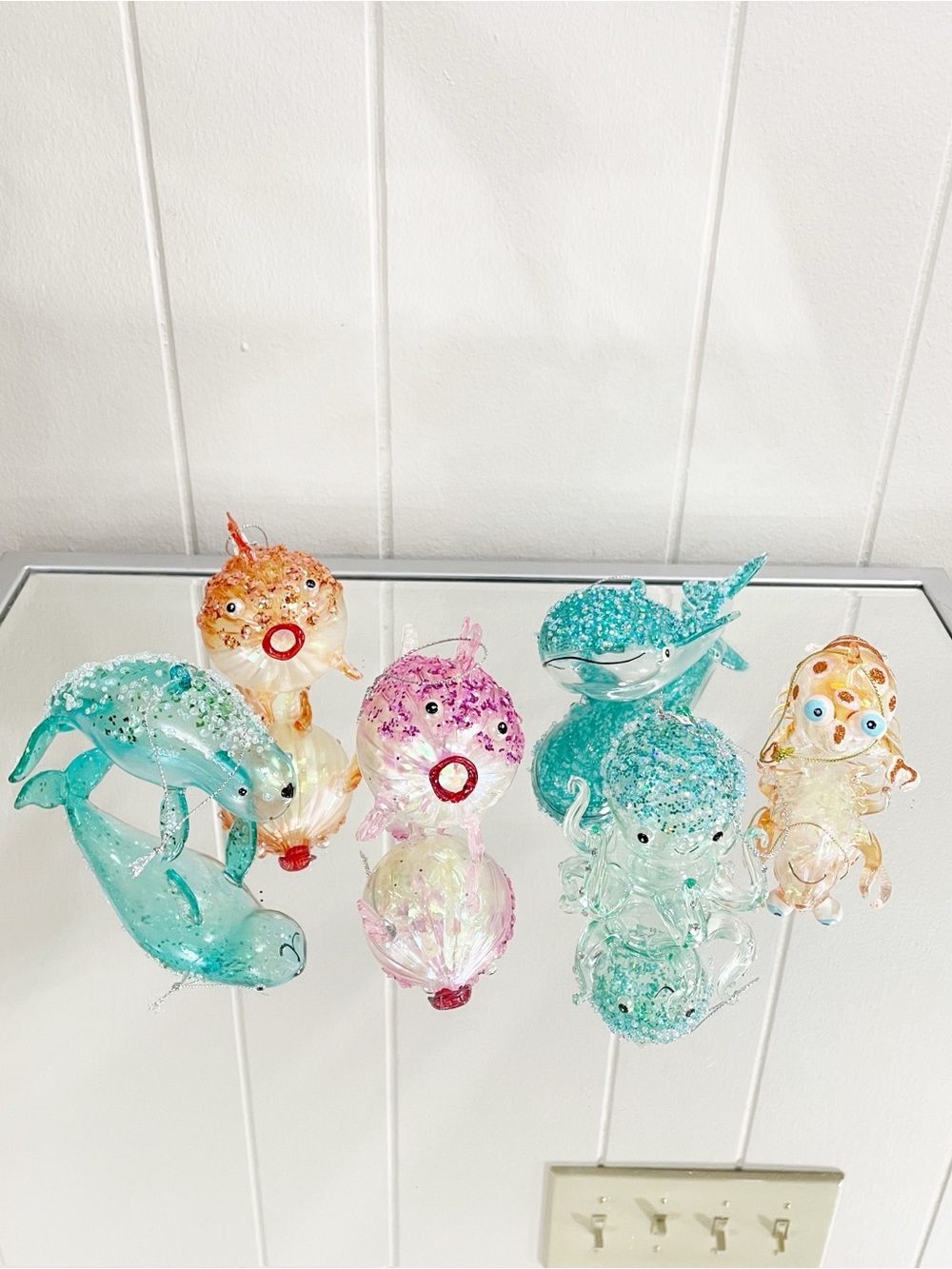 Glass Ocean Figurine Ornaments